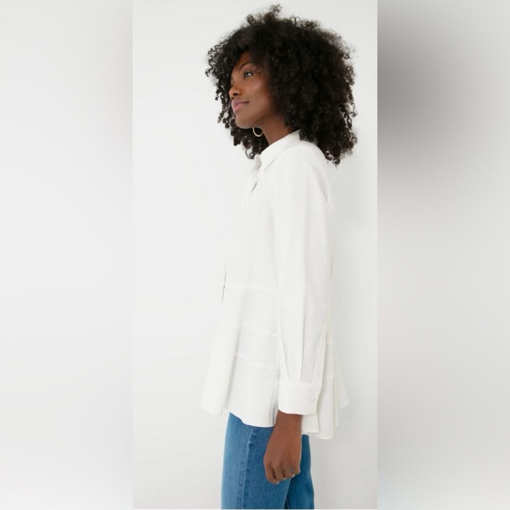 Pomander Place Button Down White Ashlen Blouse View 3
